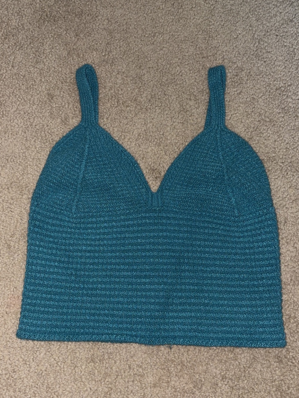 JCPenney Teal Ribbed Knit Cami